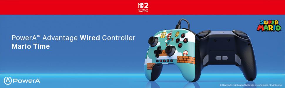 PowerA Advanced Wired Controller with hall effect modules for Nintendo Switch 2 (Mario Time)