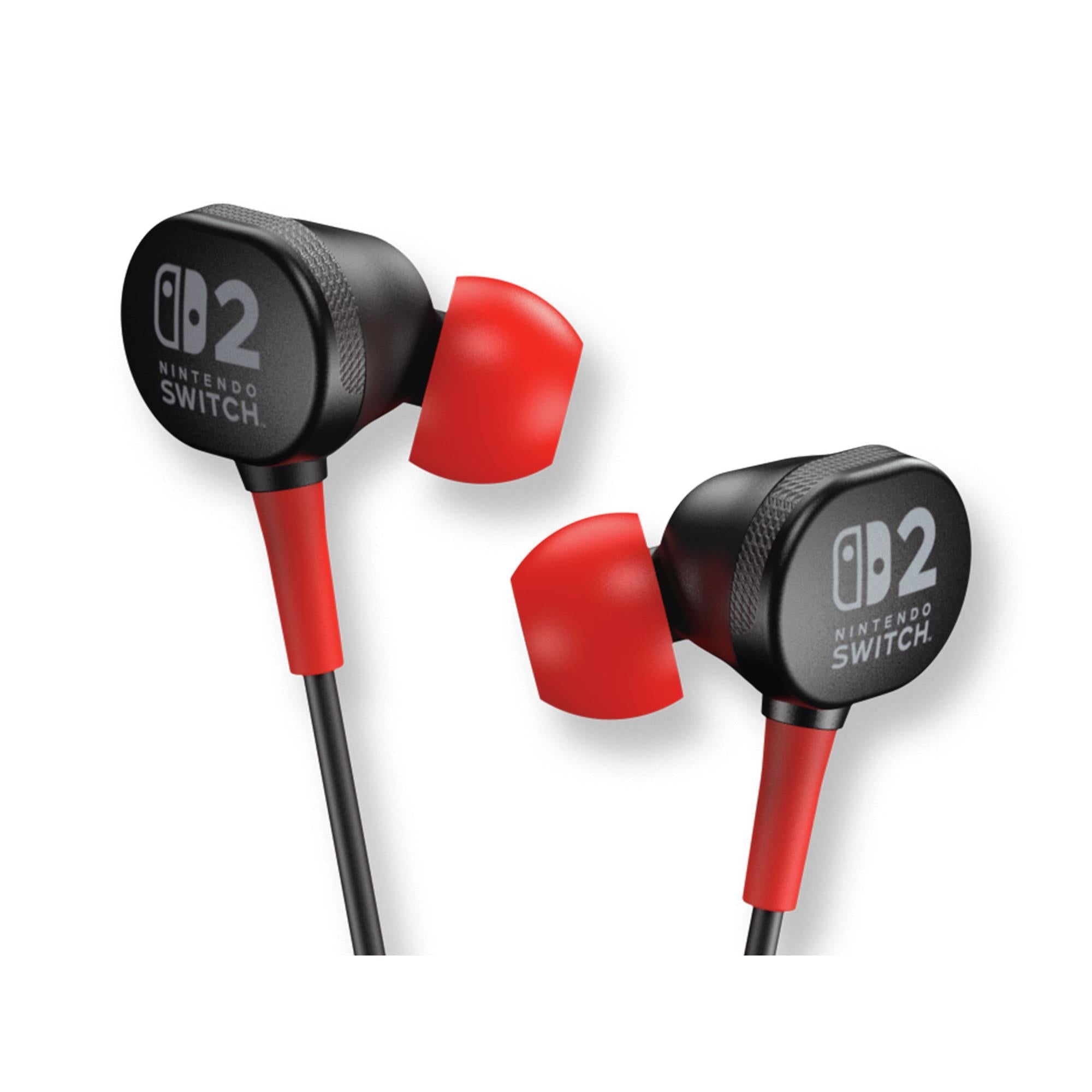 PowerA Wired Earbuds with 3.5mm port for Nintendo Switch 2 (Black)